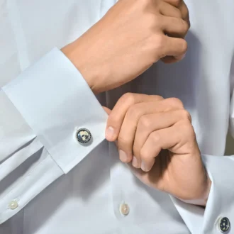 1858 Geosphere manchetknapper Blå