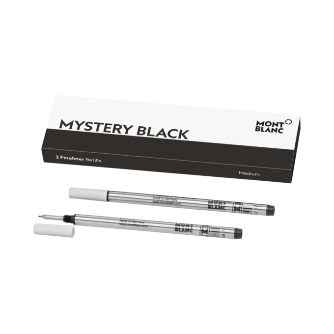 2 fineliner-refiller, Mystery Black – Medium