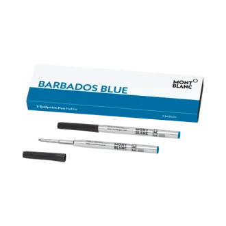 2 kuglepenrefiller, Barbados Blue – Medium