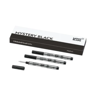 3 Rollerball små refiller, Mystery Black – Medium