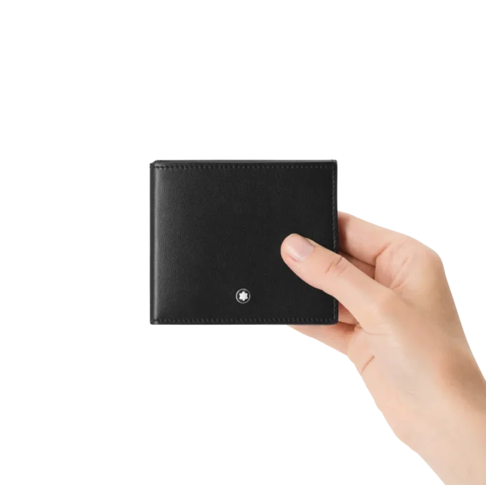 Blød, tynd tegnebog med 4 kortlommer