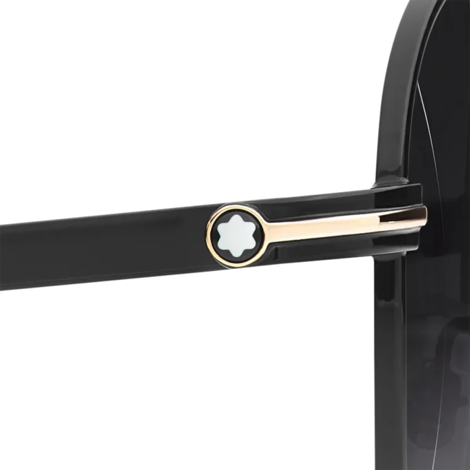 Firkantede solbriller med sort metalstel Firkantede solbriller med sort metalstel