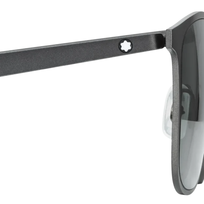Firkantede solbriller med sort metalstel Firkantede solbriller med sort metalstel