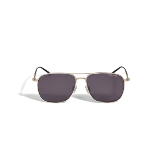 Firkantet titaniumguldfarvet stel