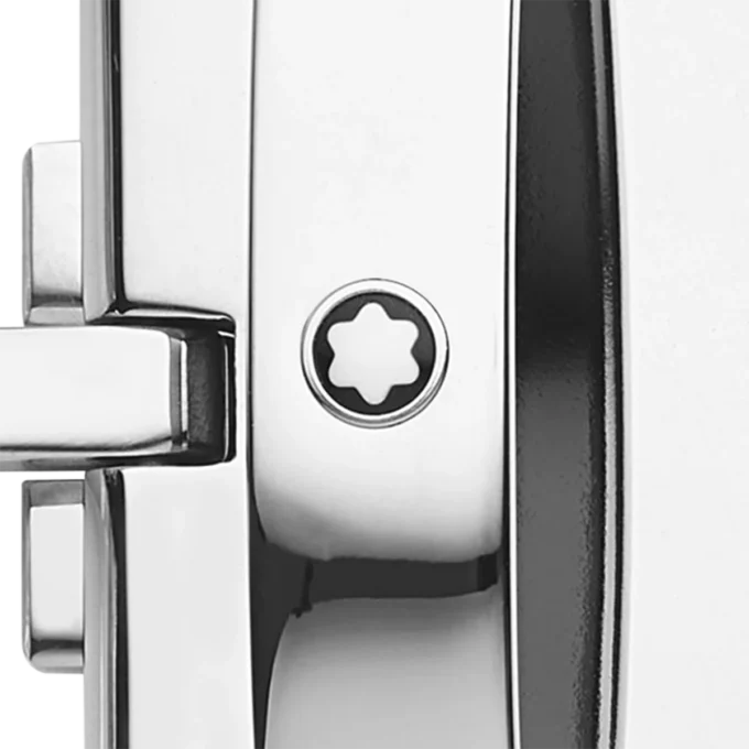 Hestesko-spænde sfumato britisk grøn 35 mm læderbælte