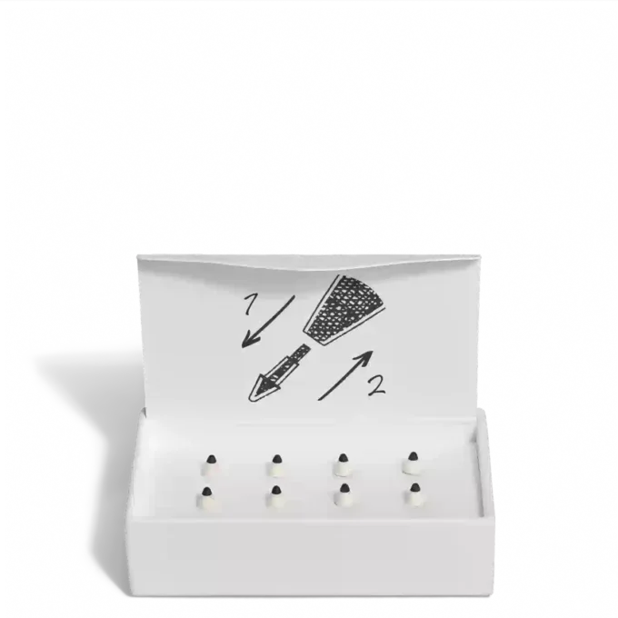 Matte udskiftningsspidser til Montblanc Digital Pen i farven Ivory