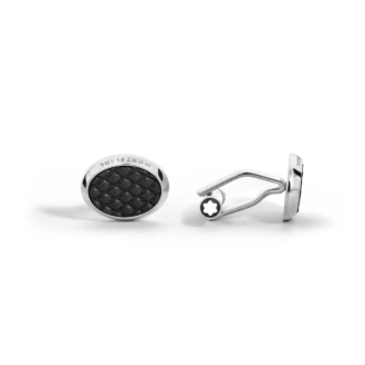 Manchetknapper, Meisterstück, sort lak