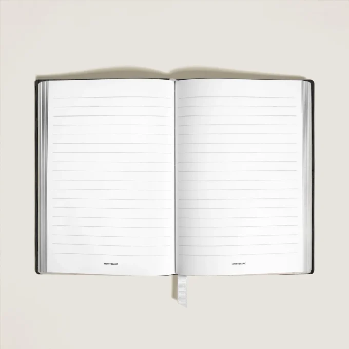 Medium notesbog i Corteccia-læder, linjerede sider