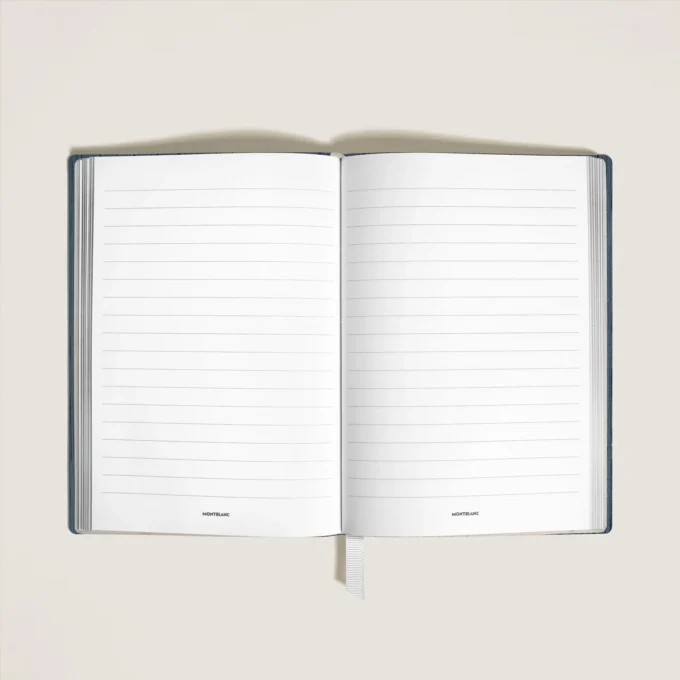 Medium notesbog i Corteccia-læder, linjerede sider