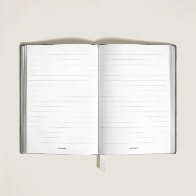 Medium notesbog i Corteccia-læder, linjerede sider