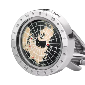 Montblanc 1858 Geosphere manchetknapper, sort