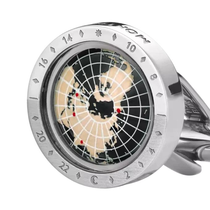 Montblanc 1858 Geosphere manchetknapper, sort