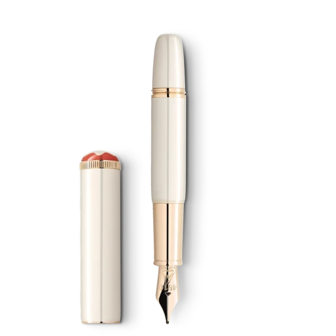 Montblanc Heritage Rouge et Noir “Baby” Special Edition elfenbensfarvet fyldepen F