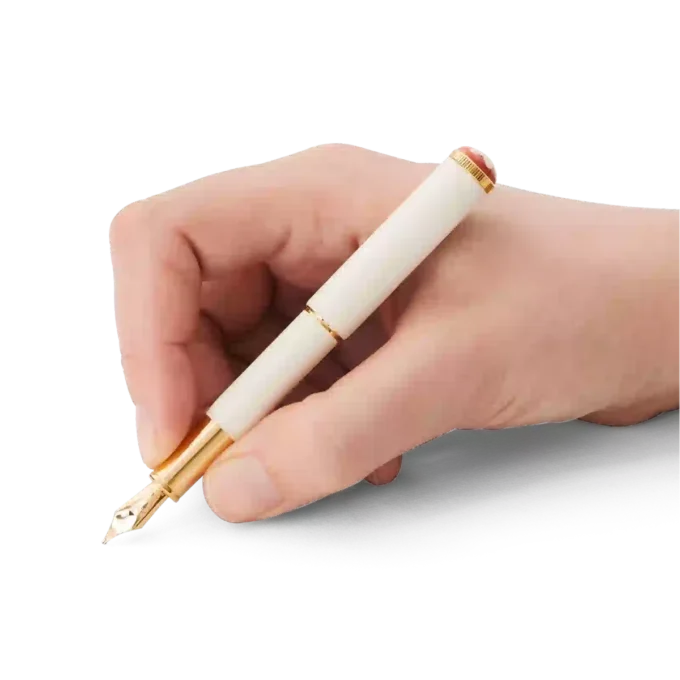 Montblanc Heritage Rouge et Noir “Baby” Special Edition elfenbensfarvet fyldepen F