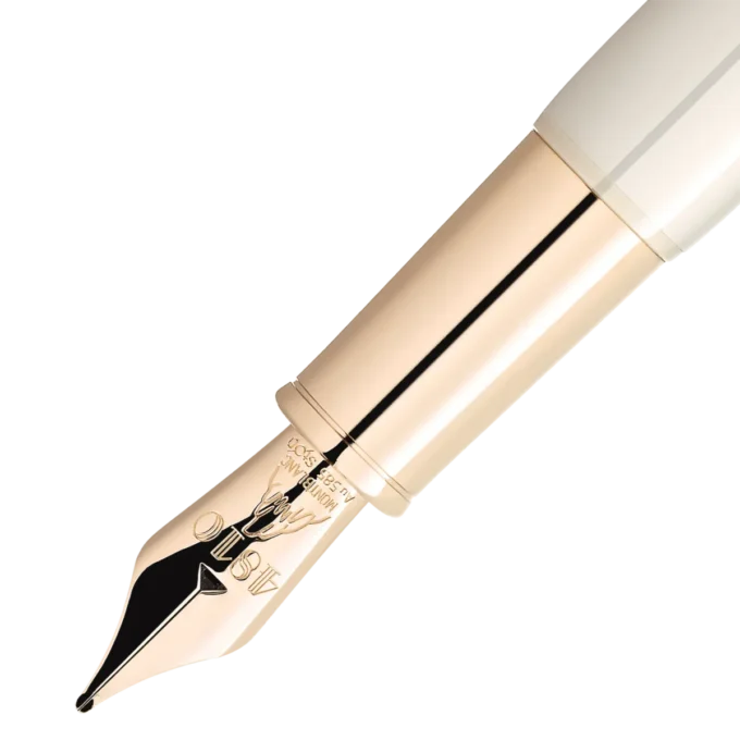 Montblanc Heritage Rouge et Noir “Baby” Special Edition elfenbensfarvet fyldepen F