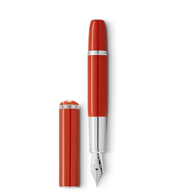 Montblanc Heritage Rouge et Noir “Baby” Special Edition koralfarvet fyldepen F