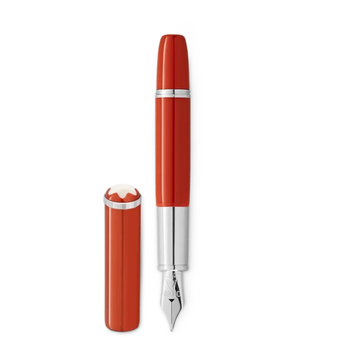 Montblanc Heritage Rouge et Noir “Baby” Special Edition koralfarvet fyldepen M