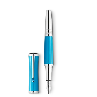 Montblanc Maria Callas Special Edition turkisblå fyldepen