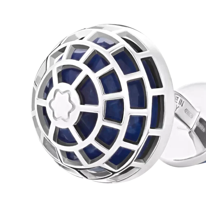 Montblanc Meisterstück manchetknapper med sodalitsten Montblanc Meisterstück manchetknapper med sodalitsten