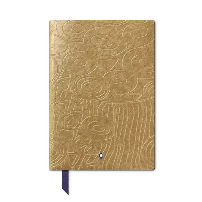 Notebook #146 small, Masters of Art Homage to Gustav Klimt, guldfarvet – linjeret