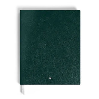 Notebook Large, Saffiano-læder, britisk grøn – linjerede sider