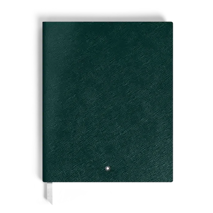 Notebook Large, Saffiano-læder, britisk grøn – linjerede sider