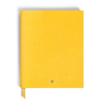 Notebook Large, Saffiano-læder, Modena Yellow – Linjerede sider