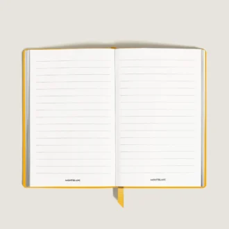 Notebook Large, Saffiano-læder, Modena Yellow – Linjerede sider