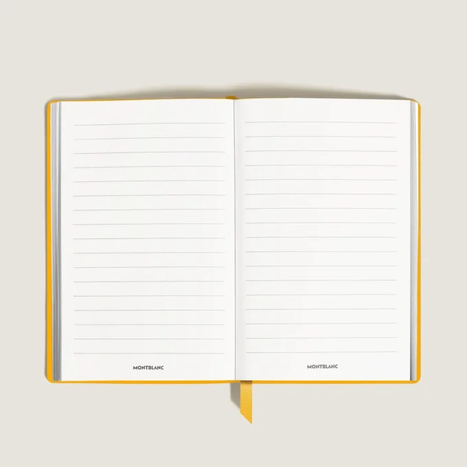 Notebook Large, Saffiano-læder, Modena Yellow – Linjerede sider
