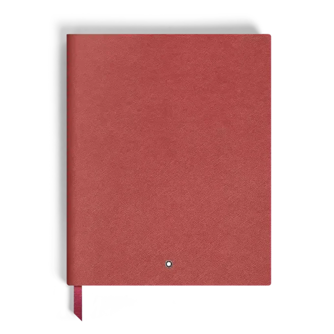 Notebook Large, Saffiano-læder, rød – linjerede sider