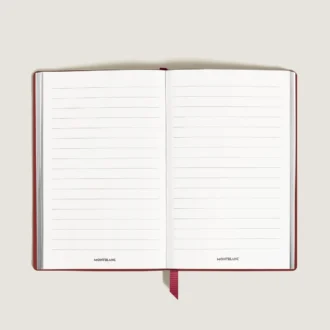 Notebook Large, Saffiano-læder, rød – linjerede sider