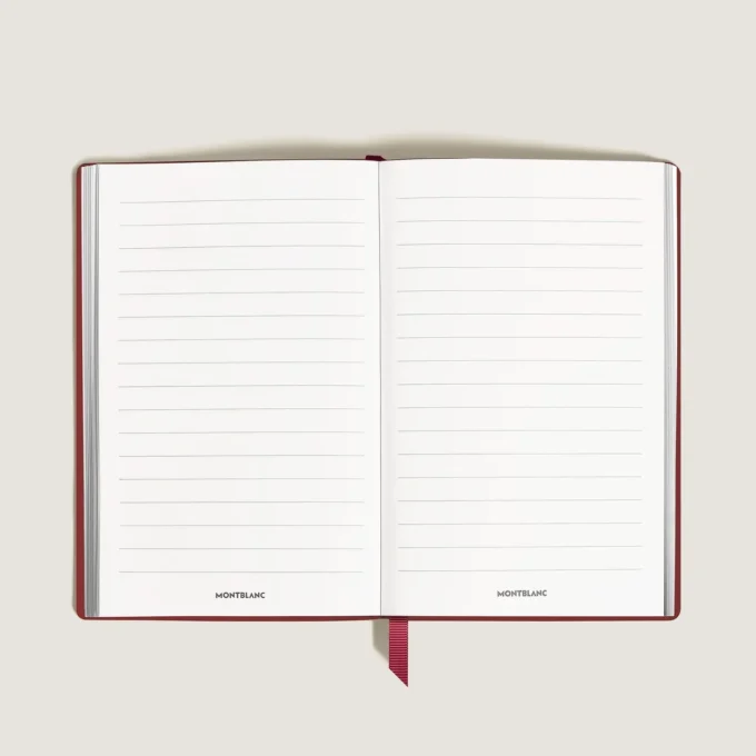 Notebook Large, Saffiano-læder, rød – linjerede sider