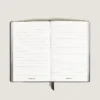 Notebook Large, sort læder, sort, linjerede sider Notebook Large, sort læder, sort, linjerede sider