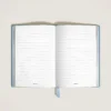 Notebook Medium, Saffiano-læder, lys blå – linjerede sider Notebook Medium, Saffiano-læder, lys blå – linjerede sider