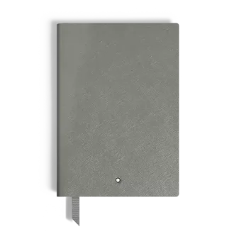 Notebook Medium, Saffiano-læder, Medium Grey – Linjerede sider