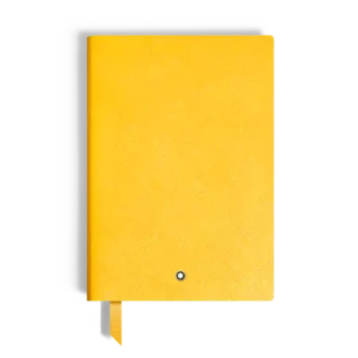 Notebook Medium, Saffiano-læder, Modena Yellow – Linjerede sider