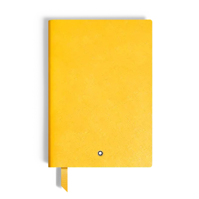 Notebook Medium, Saffiano-læder, Modena Yellow – Linjerede sider