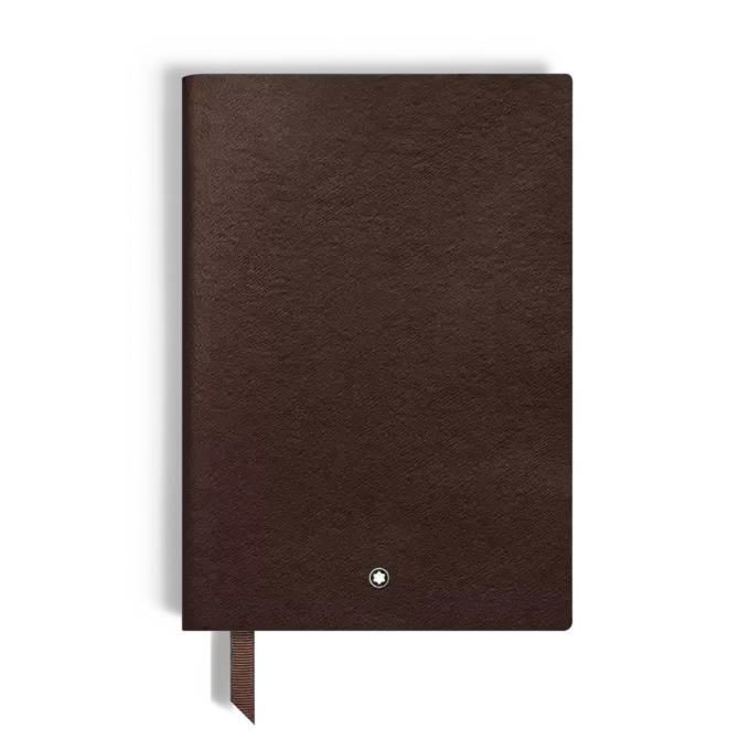 Notebook Medium, Saffiano-læder, tobak – linjerede sider