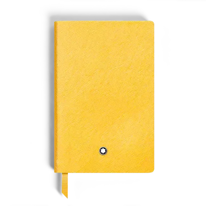 Notebook Small, Saffiano-læder, Modena Yellow – Linjerede sider