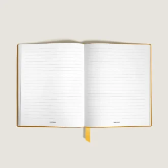 Notebook Small, Saffiano-læder, Modena Yellow – Linjerede sider