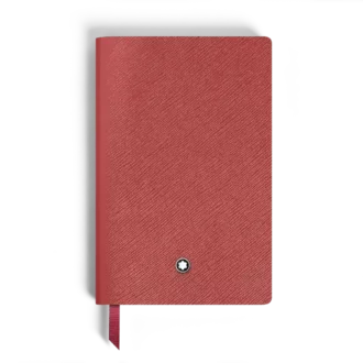 Notebook Small, Saffiano-læder, rød – blanke sider