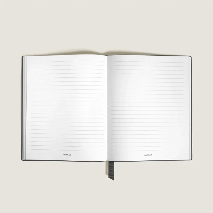 Notebook Small, sort læder, sort, linjerede sider Notebook Small, sort læder, sort, linjerede sider
