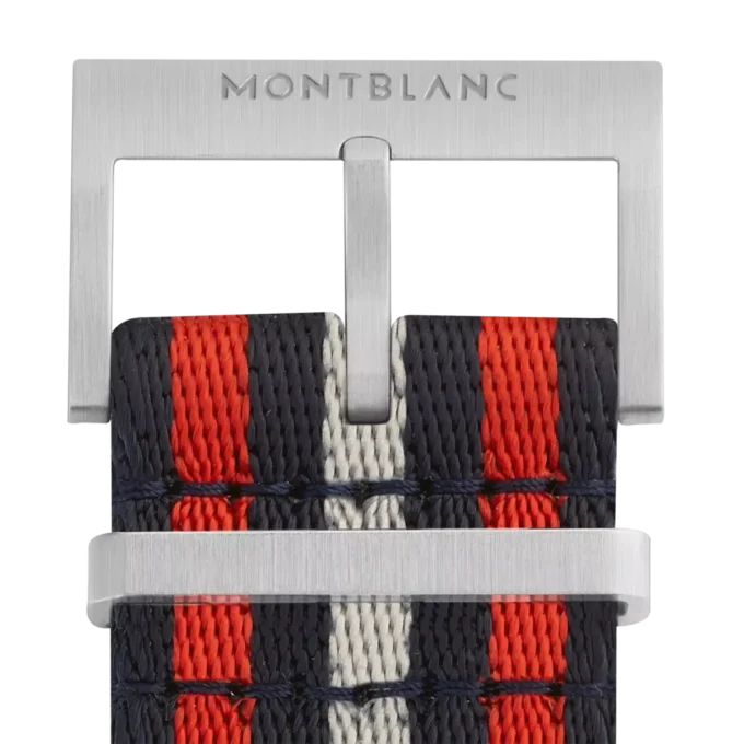 Rød og blå nylonrem