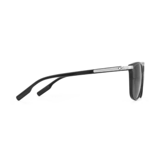 Rektangulære solbriller med sort acetatstel