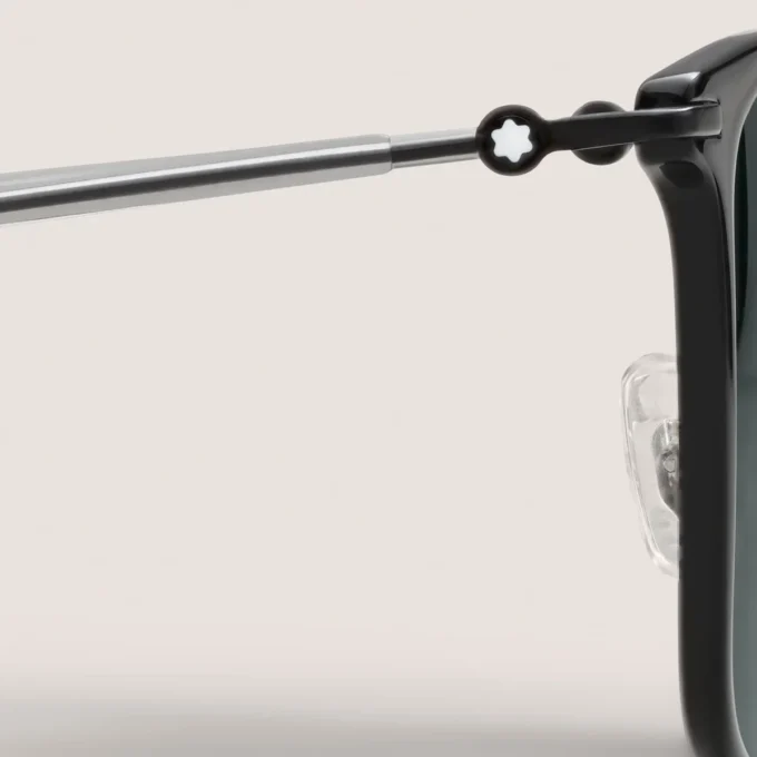 Rektangulære solbriller med sort sprøjtestøbt stel Rektangulære solbriller med sort sprøjtestøbt stel