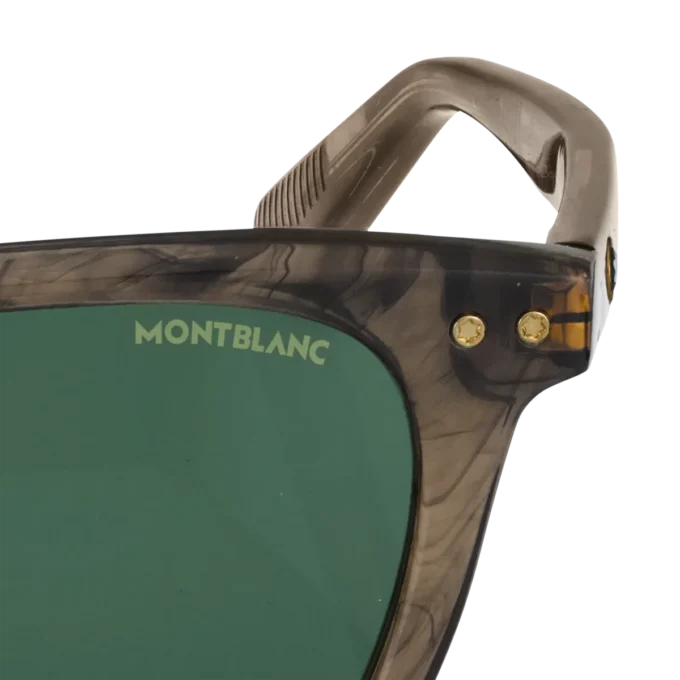 Runde solbriller med brunfarvet acetatstel Runde solbriller med brunfarvet acetatstel