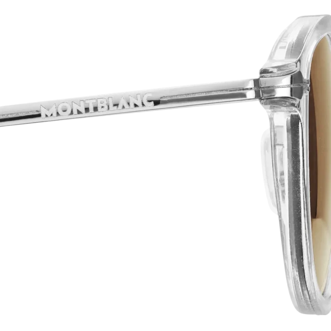 Runde solbriller med gråfarvet sprøjtestøbt stel Runde solbriller med gråfarvet sprøjtestøbt stel