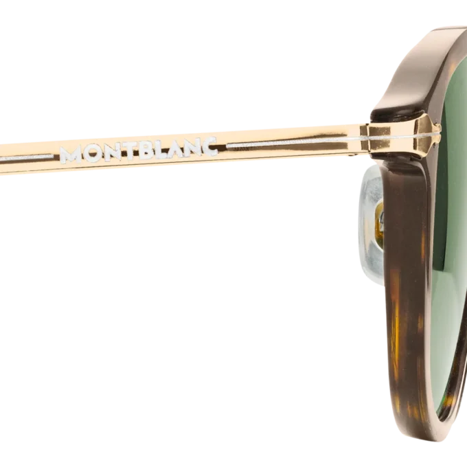 Runde solbriller med havanafarvet sprøjtestøbt stel Runde solbriller med havanafarvet sprøjtestøbt stel