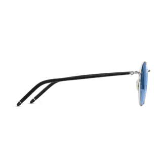 Runde solbriller med rutheniumfarvet metalstel