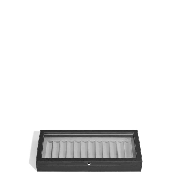 Samleræske til 12 skriveinstrumenter i lakeret træ